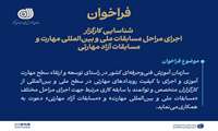فراخوان شناسایی کارگزار اجرای مسابقات ملی و بین‌المللی مهارت منتشر شد 