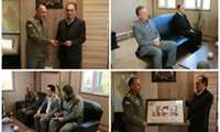 دیدار و گفتگوی جانشین فرمانده ارشد نظامی ارتش با مدیرکل آموزش فنی و حرفه‌ای فارس